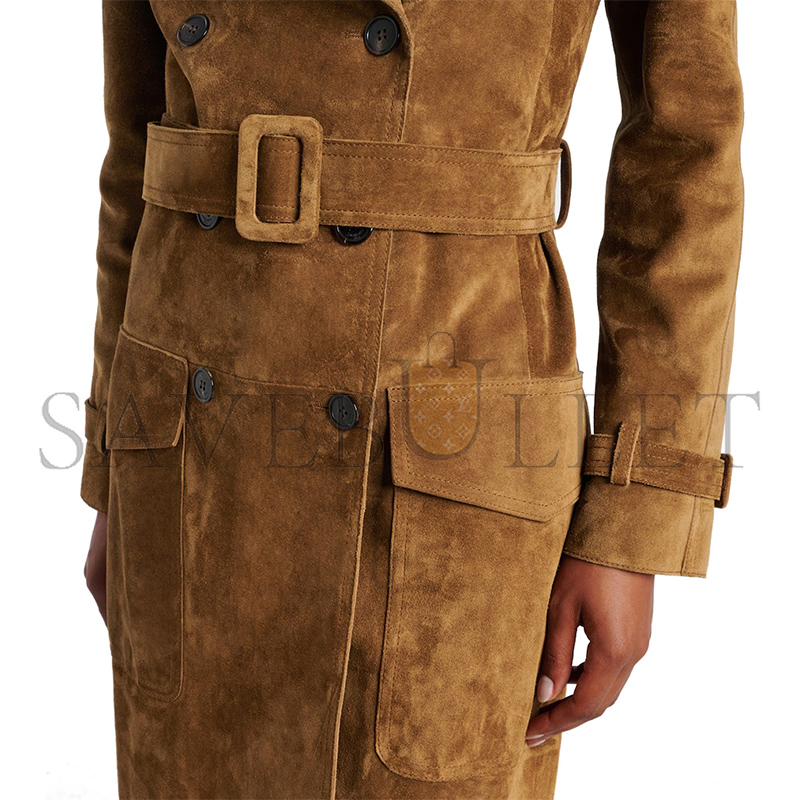 Y51 SUEDE TRENCH COAT